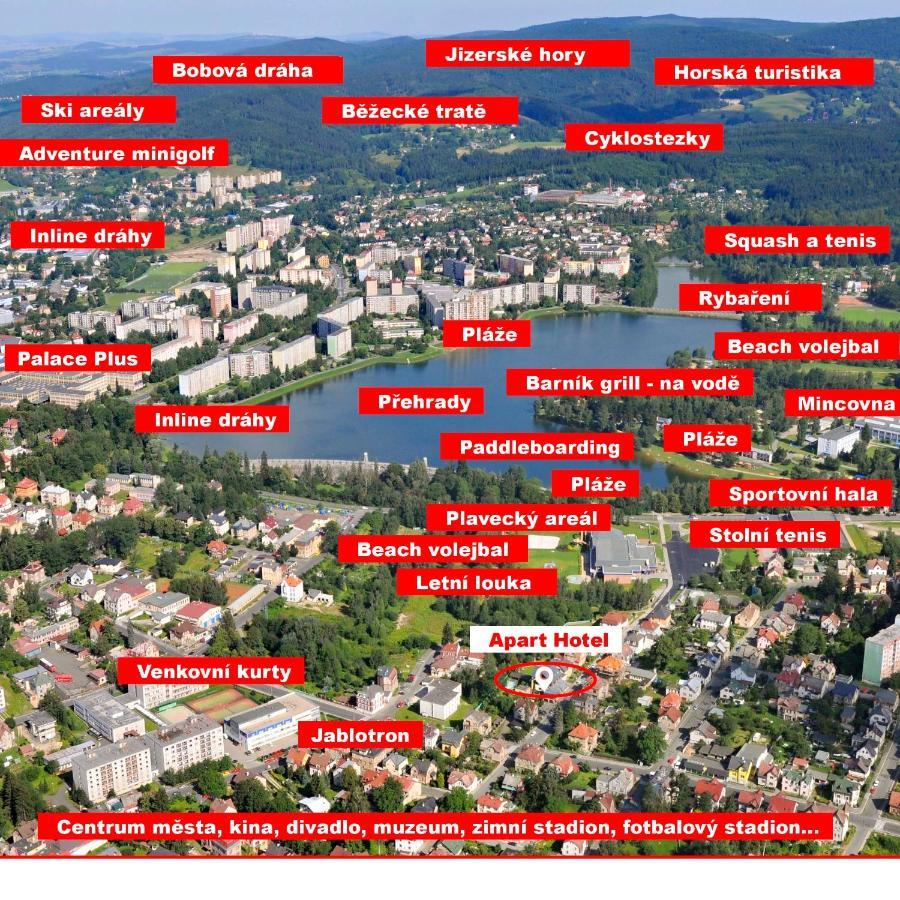 יאבלונק נאד ניסו Apart Hotel Jablonec מראה חיצוני תמונה